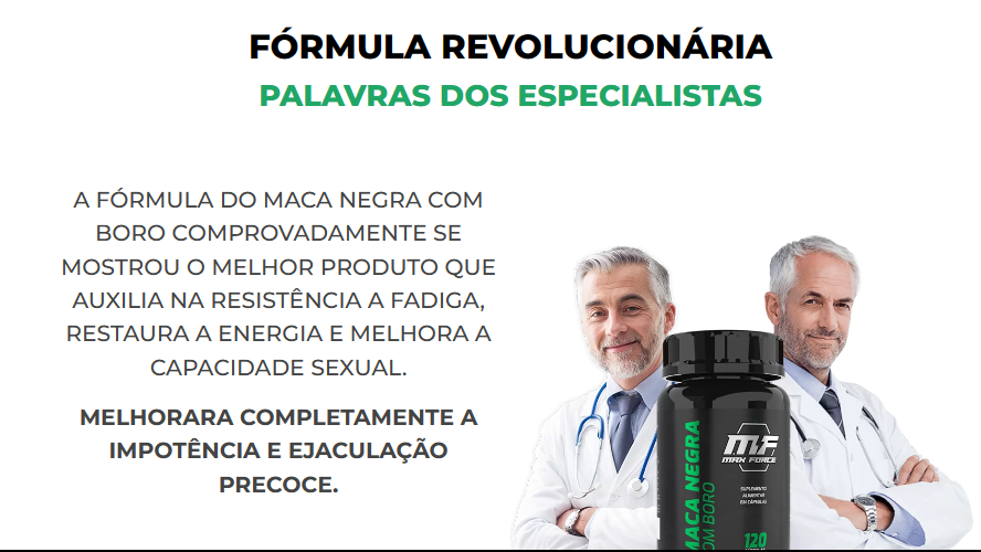 Fórmula revolucionária    Palavras dos especialistas, foi comprovado que é o melhor produto que auxilia na resistência a fadiga, restaura a energia e melhora a capacidade sexual.. Melhora completamente a impotência sexual e ejaculação precoce.