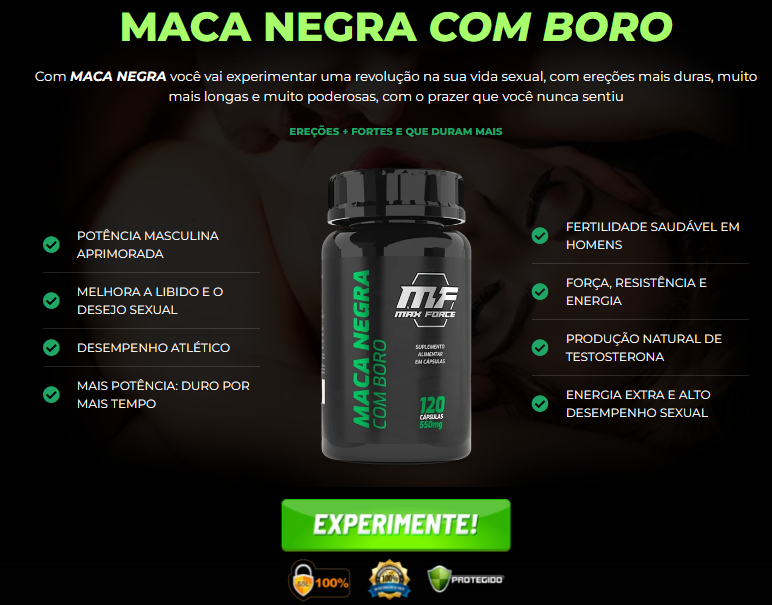 Frasco do maca peruana com boro, vc vai experimentar uma revolução na sua vida sexual, com ereções mais longas e poderosas, com o prazer que nunca sentiu. Clique na imagem e adquira o seu.